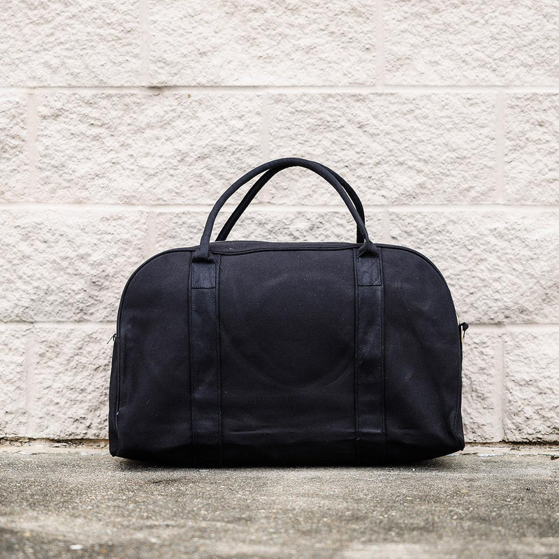 Personalized Canvas Duffel Bag - Black - Completeful