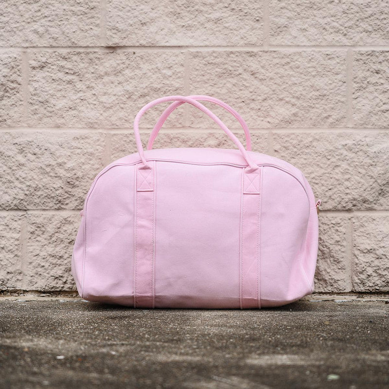 Personalized Canvas Duffel Bag - Pink - Completeful