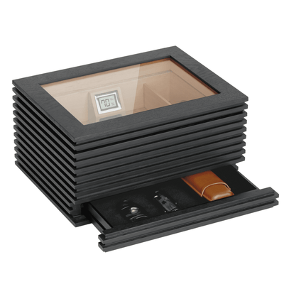 KOBI Glass Top Humidor - - Case Elegance