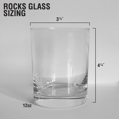 Personalized Bridal Party Rock glass -