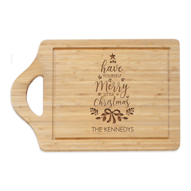 Personalized Have Yourself A Merry Little Christmas Bamboo Cutting Board -  - Gifts For You Now