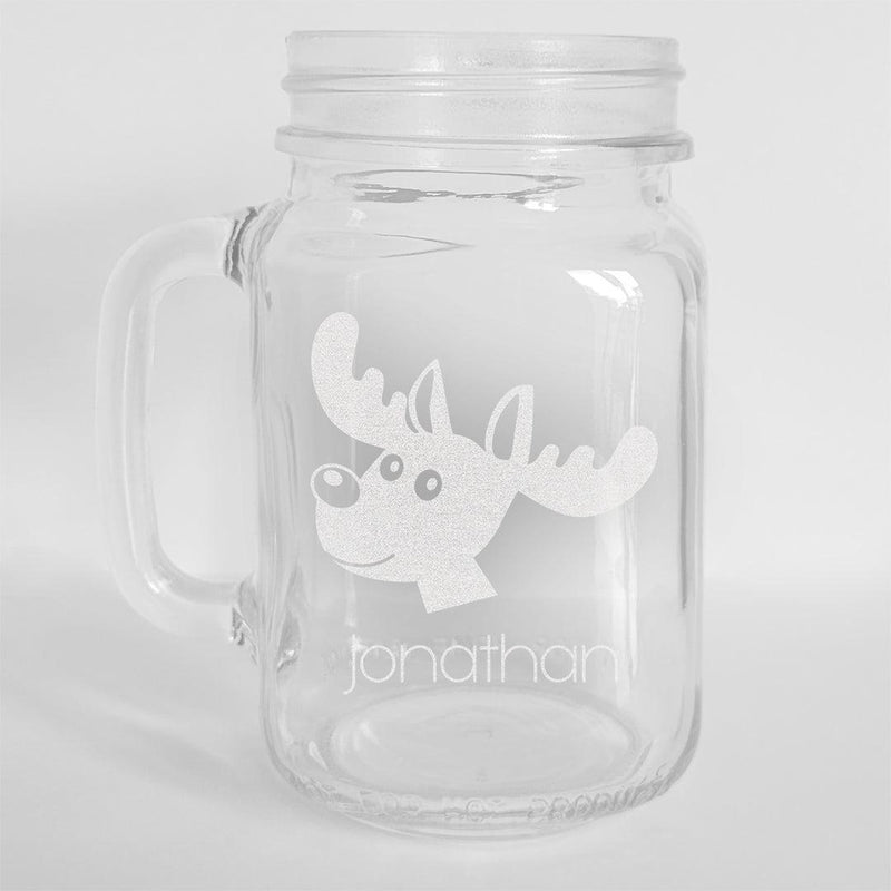 Personalized Reindeer Mason Jar -  - Gifts For You Now