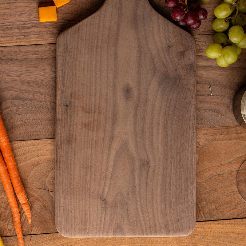 Personalized Big Handled Cutting Boards - Walnut - Completeful