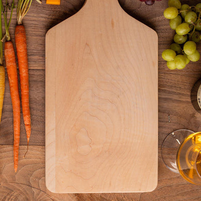 Personalized Big Handled Cutting Boards - Maple - Completeful