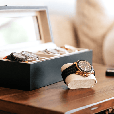 Modern Clip Watch Box - 6 Slot - - Case Elegance