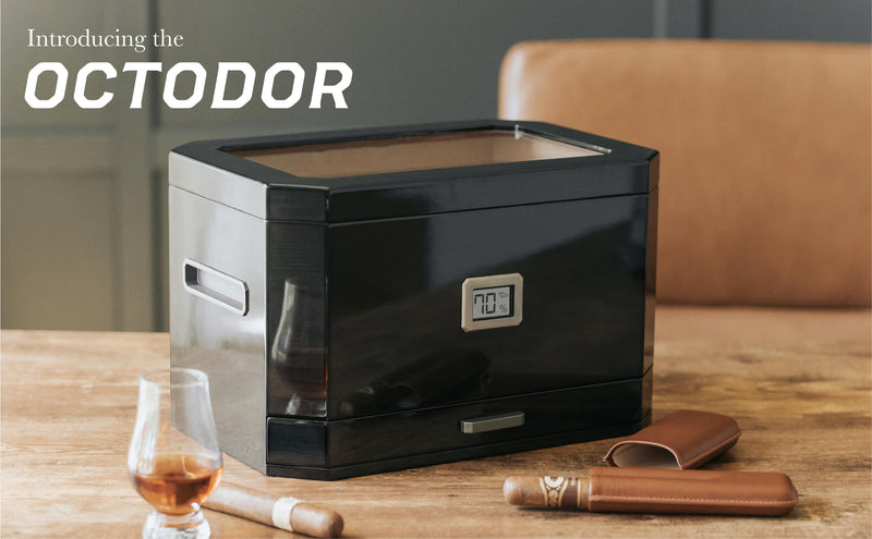 Octodor Glass Top Humidor - - Case Elegance