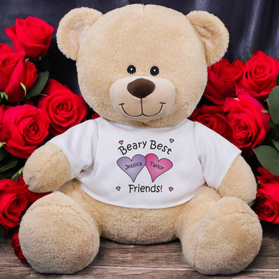 Personalized Names Beary Best Friends Teddy Bear - 11" - Gifts For You Now