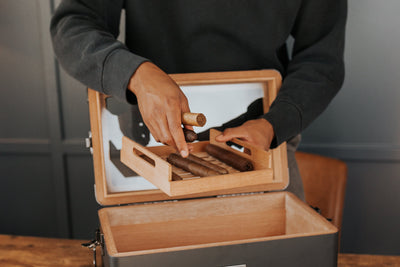 Black Edition Military Humidor - - Case Elegance