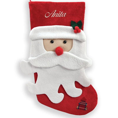 Personalized Santa Face Stocking -  - Gifts For You Now