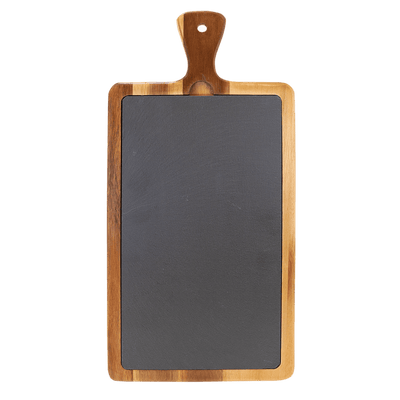 Personalized Acacia Wood/Slate Cutting Board