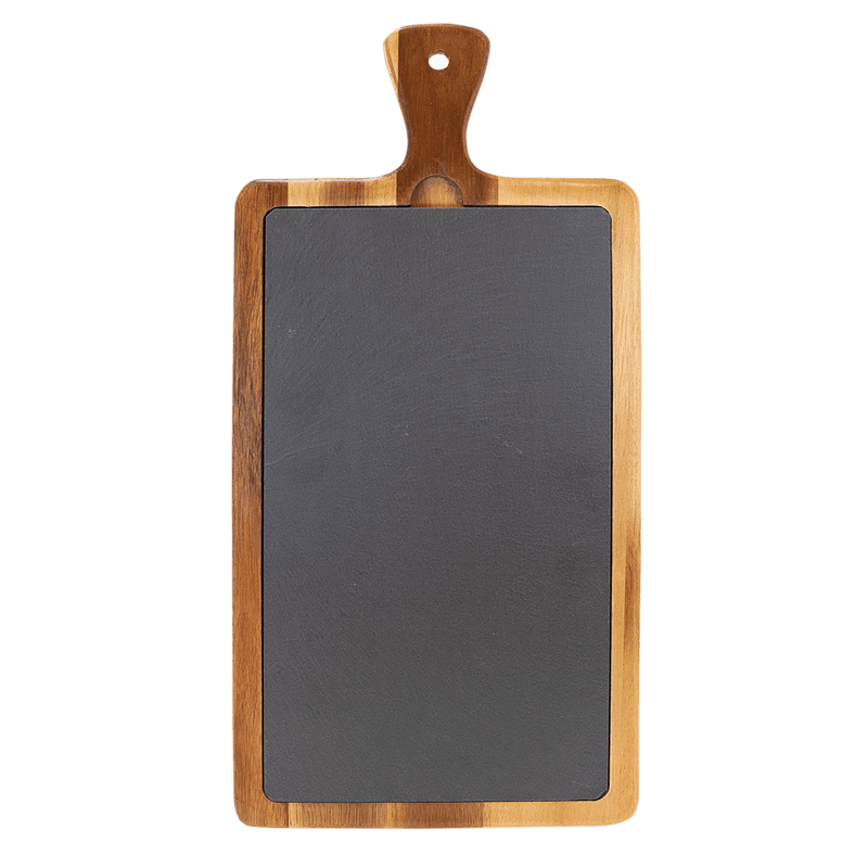 Personalized Acacia Wood/Slate Cutting Board