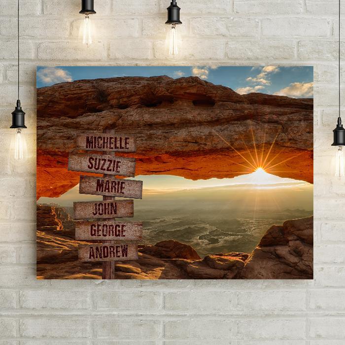 Personalized Sunset Ridge Premium Canvas -  - Lazerworx