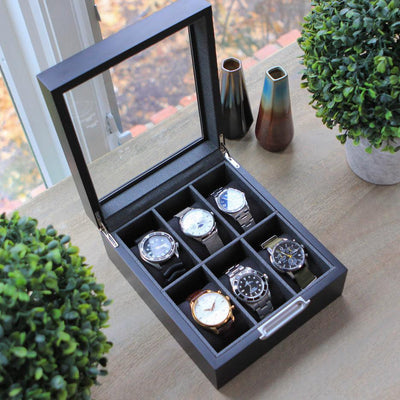 Modern 2x3 Watch Box - 6 Slot - - Case Elegance