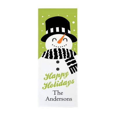 Personalized Happy Holidays Snowman Wall Hanging -  - Gifts For You Now