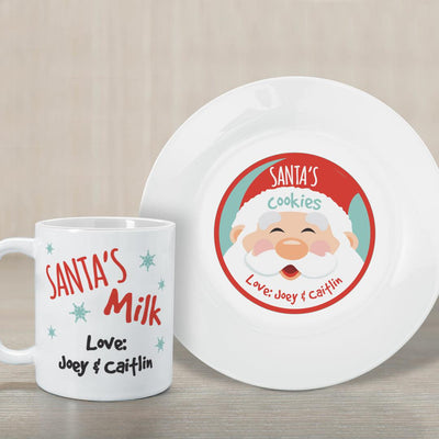 Personalized Cookies for Santa PLATE & MUG SET -  - Gifts For You Now