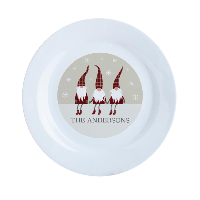 Personalized Gnome Ceramic Plate -  - Gifts For You Now