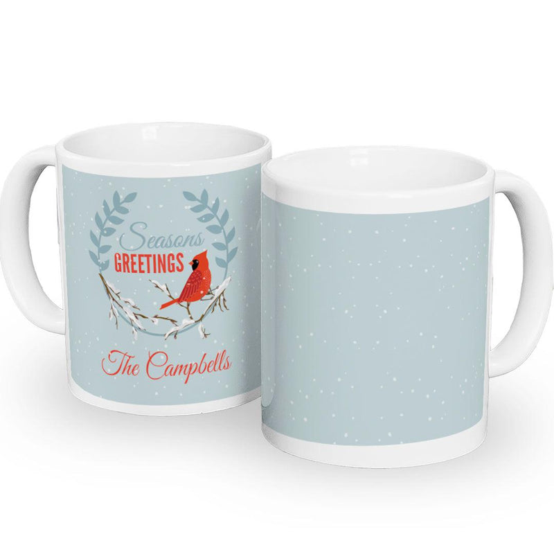 Personalized Seasons Greetings Plate and Mug Set -