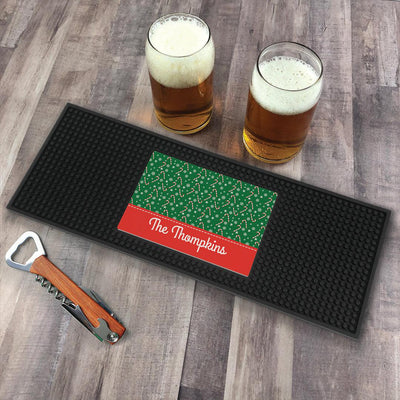 Personalized Candy Canes Bar Mat -  - Gifts For You Now