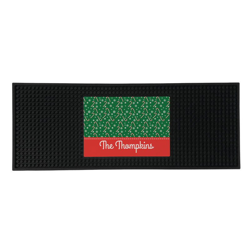 Personalized Candy Canes Bar Mat -  - Gifts For You Now