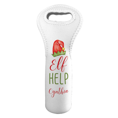 Personalized Elf Help Wine Gift Bag -  - Gifts For You Now