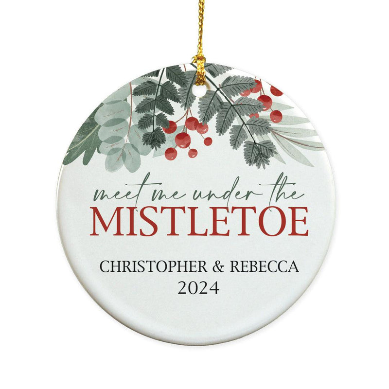 Personalized Meet Me Under the Mistletoe Ornament -  - Gifts For You Now