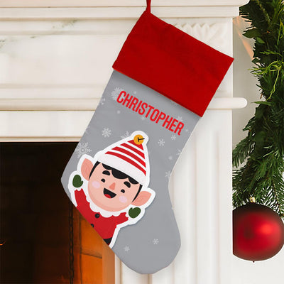 Personalized Elf Christmas Stocking -  - Gifts For You Now