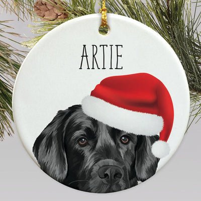 Personalized Choose Your Dog Water Color Christmas Ornament - Black Lab - Gifts For You Now