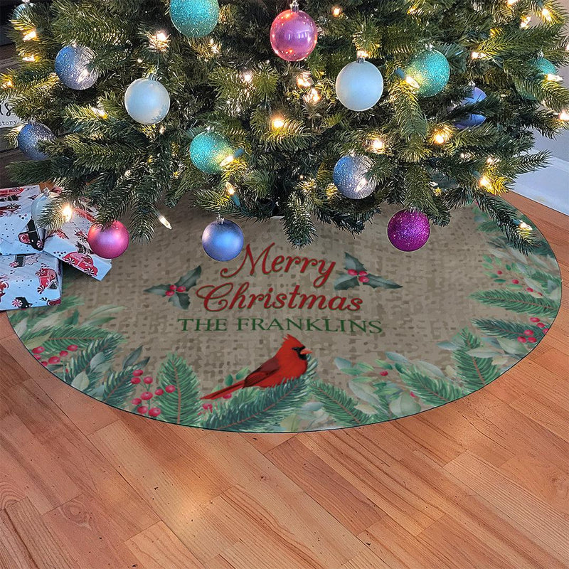 Personalized Merry Christmas Tree Skirt