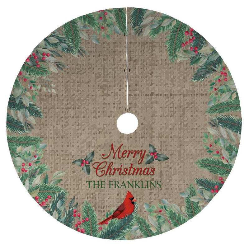 Personalized Merry Christmas Tree Skirt