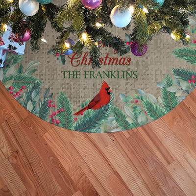 Personalized Merry Christmas Tree Skirt