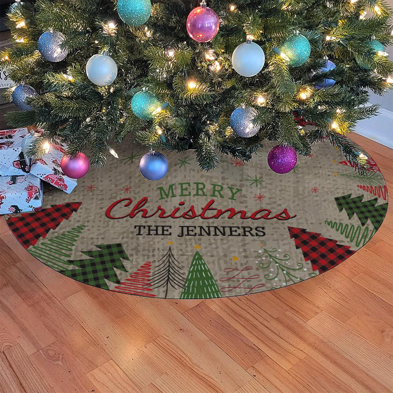 Personalized Christmas Tree Skirt -  - Gifts For You Now