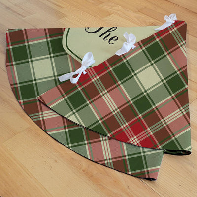 Personalized Plaid Christmas Tree Skirt -  - Gifts For You Now