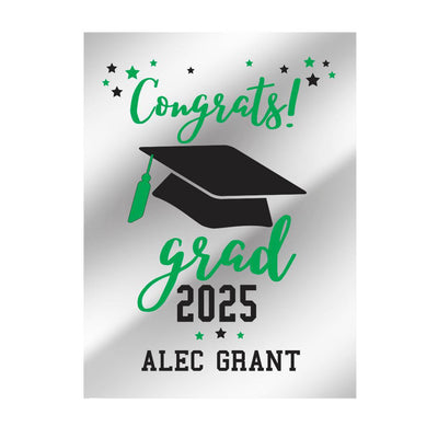 Personalized Graduation Green Multi-colored Tassel and stars Acrylic-Sign - - Gifts For You Now