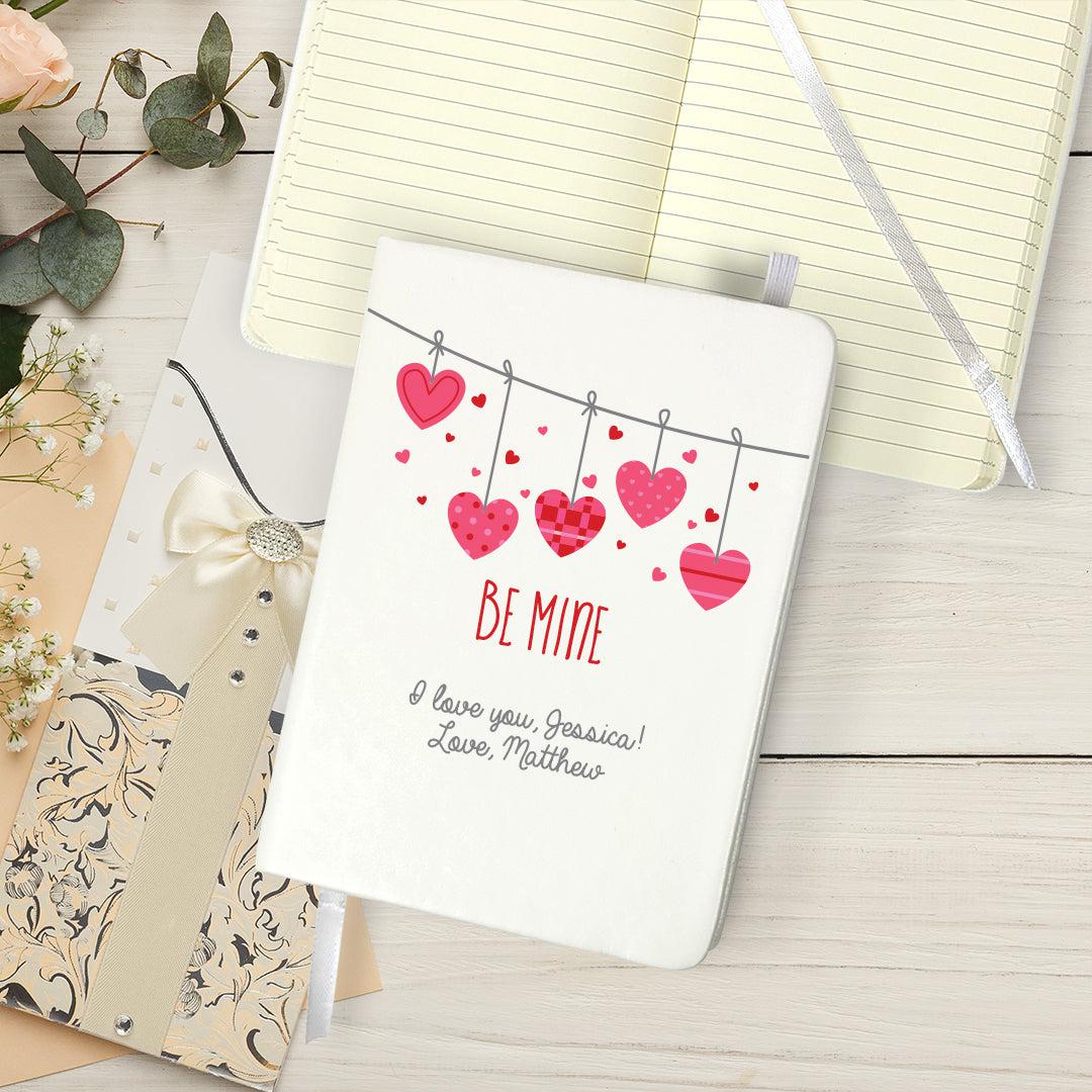 Personalized Be Mine Small Leatherette Journal - - Gifts For You Now