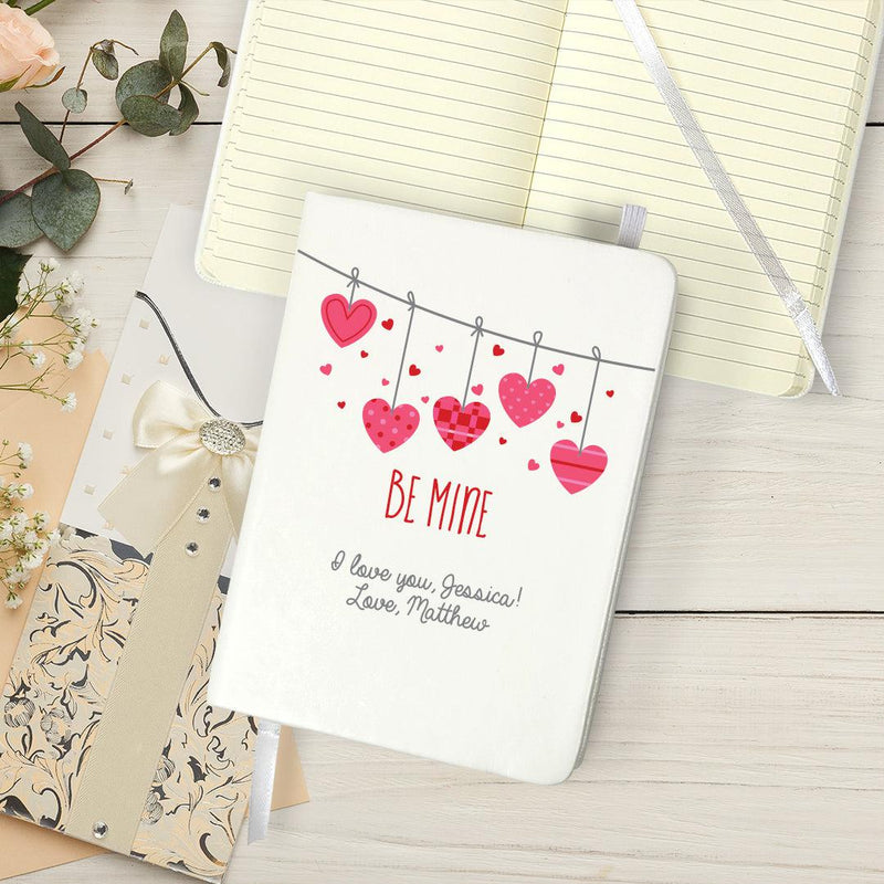 Personalized Be Mine Small Leatherette Journal