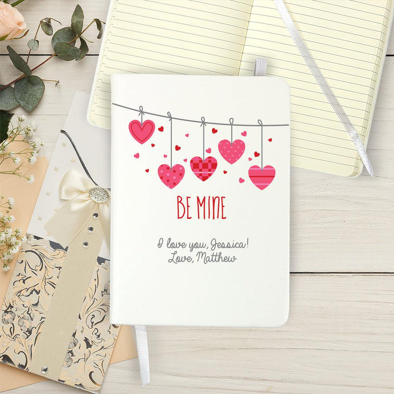 Personalized Be Mine Small Leatherette Journal