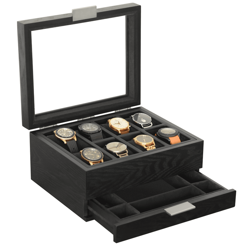 Mill Modular Watch Box - 8 Slot - - Case Elegance