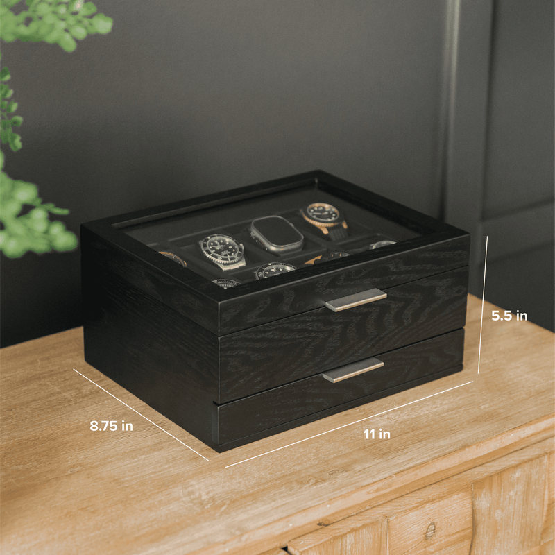 Mill Modular Watch Box - 8 Slot - - Case Elegance