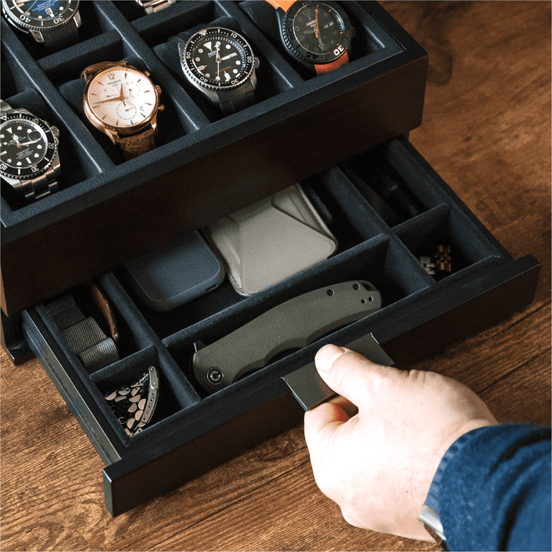 Mill Modular Watch Box - 8 Slot - - Case Elegance