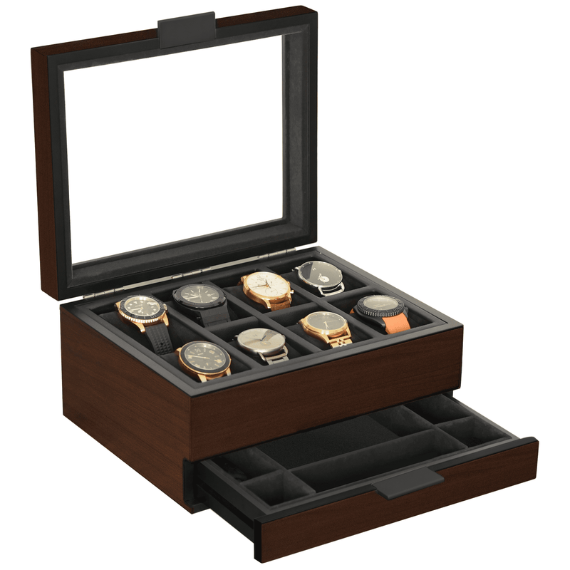 Mill Modular Watch Box - 8 Slot - - Case Elegance