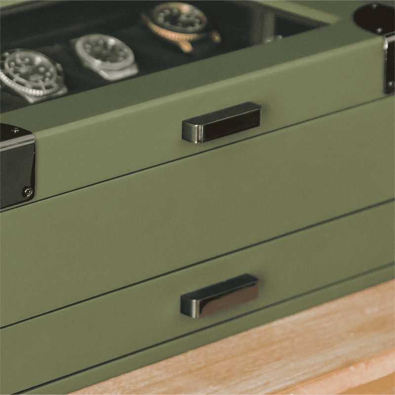 Military Modular Watch Box - 10 Slot - - Case Elegance