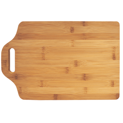 Personalized Bamboo Cutting Board with Handle - - Lazerworx