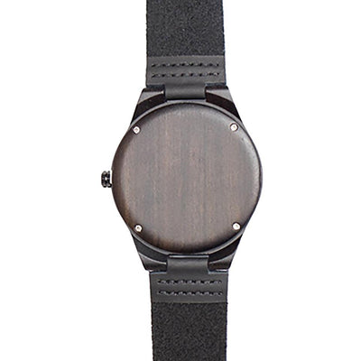 Personalized Dark Brown Wooden Watch for Dad -  - Completeful