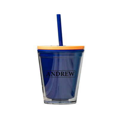 Personalized 10oz Acrylic Tumbler with Lid & Straw -  - Completeful