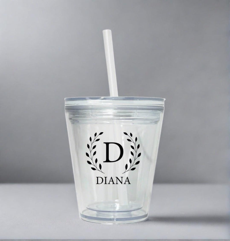 Personalized 10oz Acrylic Tumbler with Lid & Straw -  - Completeful