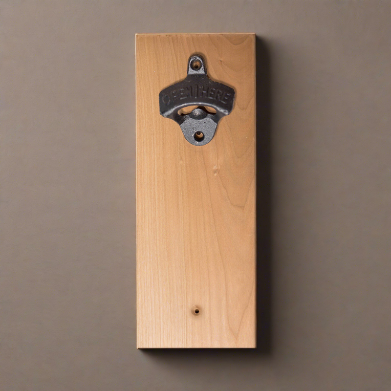 Personalized Wall-Mounted Wooden Bottle Opener -  - Completeful