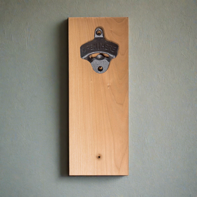 Personalized Wall-Mounted Wooden Bottle Opener -  - Completeful