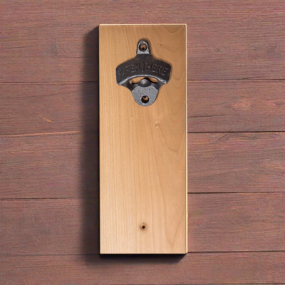 Personalized Wall-Mounted Wooden Bottle Opener -  - Completeful