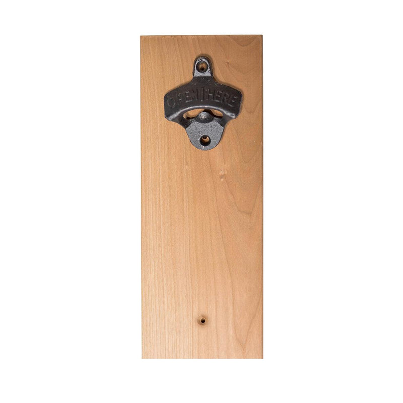 Personalized Wall-Mounted Wooden Bottle Opener -  - Completeful