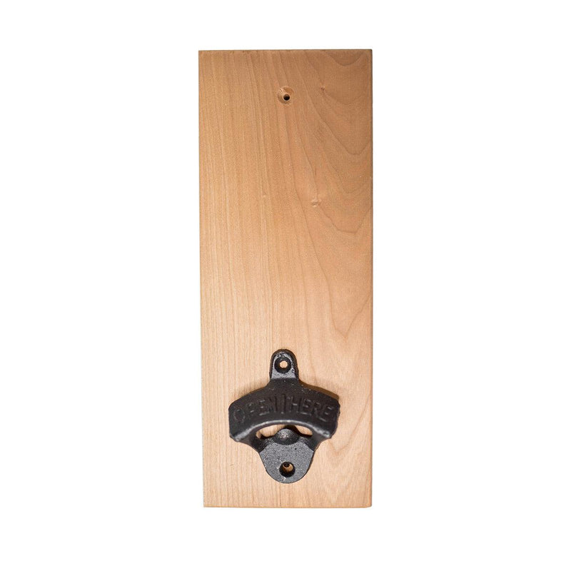 Personalized Wall-Mounted Wooden Bottle Opener -  - Completeful